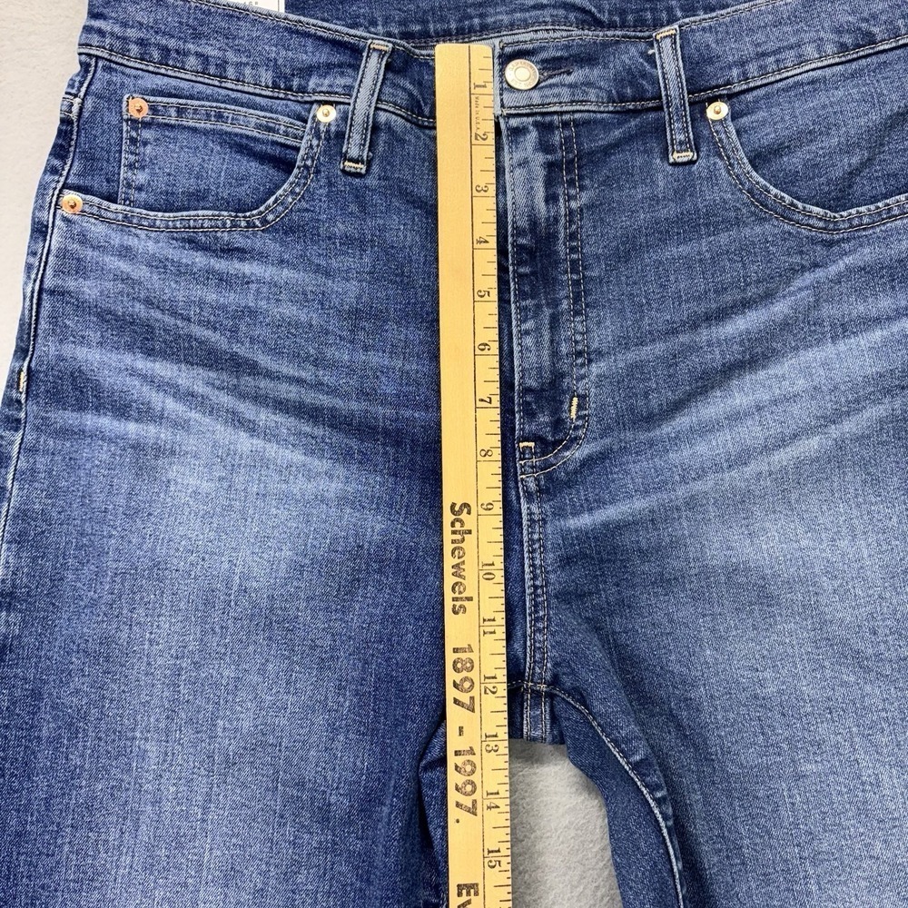 GAP Kick Fit High Rise Jeans Womens 33/16R 34x26 Blue Denim Stretch Workwear - Picture 6 of 12